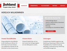 Tablet Screenshot of pohland-gmbh.de